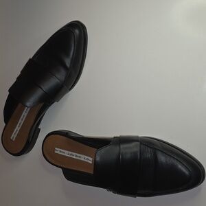 & Other Stories Black Leather Slip-On Loafers